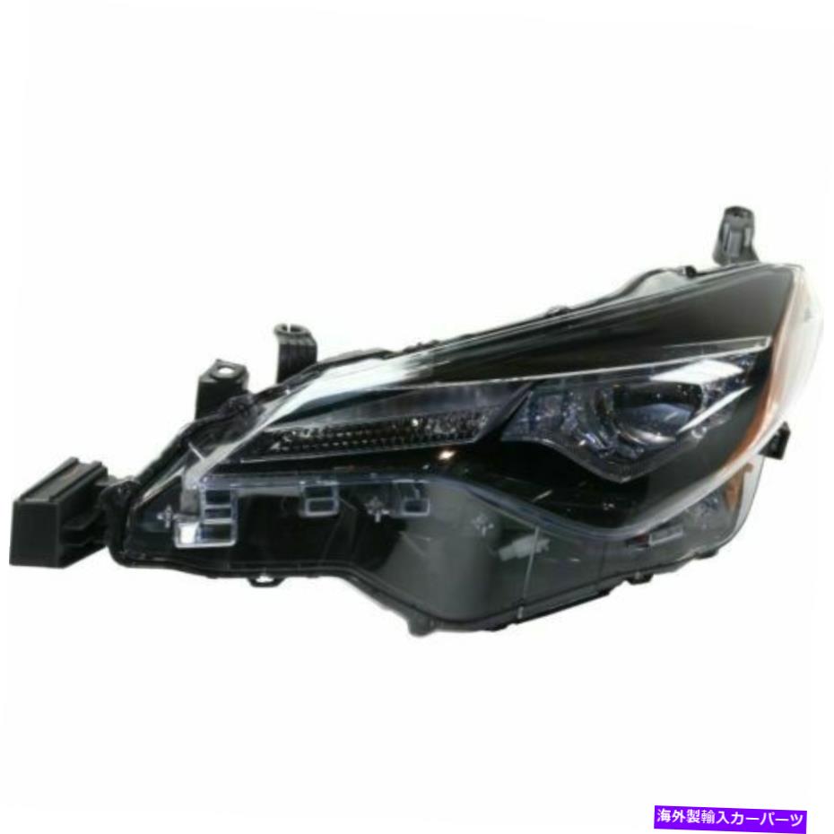 USヘッドライト LH左ヘッドランプCE / L / LE / LEECO BIED W / LED DRLフィット2017 2017 2019トヨタカローラ LH Left Headlamp CE/L/LE/LE ECO Bi-LED W/ LED DRL fits 2017 2019 Toyota Corolla【並行輸入品】