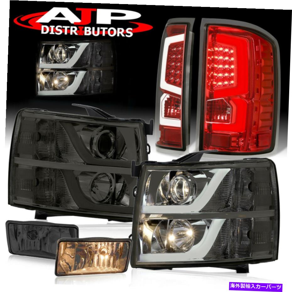 USヘッドライト プロジェクタースモークヘッドライトクリアテールランプ+ 2007-2013 Silveradoのための煙霧 Projector Smoked Head Lights Clear Tail Lamps +Smoke Fog For 2007-2013 Silverado【並行輸入品】｜Us Custom Parts Shop USDM