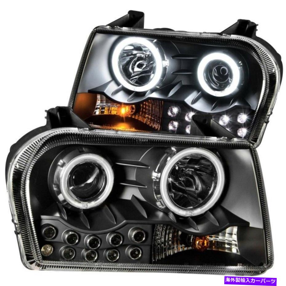 USヘッドライト 2005-2010 Chrysler 300プロジェクターヘッドライトW / Halo Black - ANZ121152 ANZO for 2005-2010 Chrysler 300 Projector Headlights w/ Halo Black - anz121152【並行輸入品】|Us Custom Parts Shop USDM