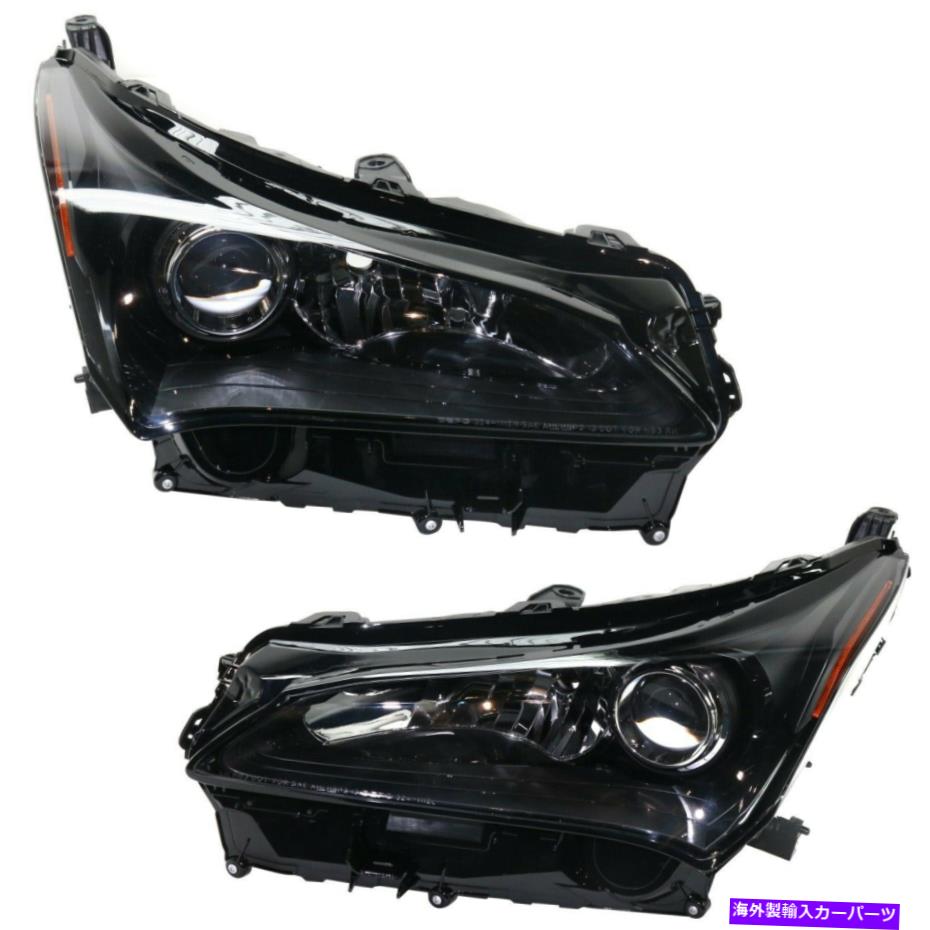 USヘッドライト 2015-2017 Lexus NX200Tドライバーと助手席側のヘッドライト Headlight For 2015-2017 Lexus NX200t Driver and Passenger Side【並行輸入品】|Us Custom Parts Shop USDM