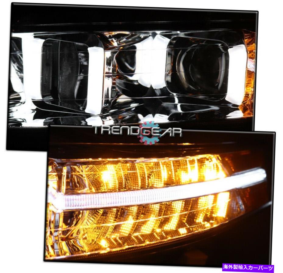 USヘッドライト 2004-2008 Acura TL LED DRLバーチューブプロジェクターヘッドライトヘッドランプランプクロム FOR 2004-2008 ACURA TL LED DRL BAR TUBE PROJECTOR HEADLIGHT HEADLAMP LAMP CHROME【並行輸入品】