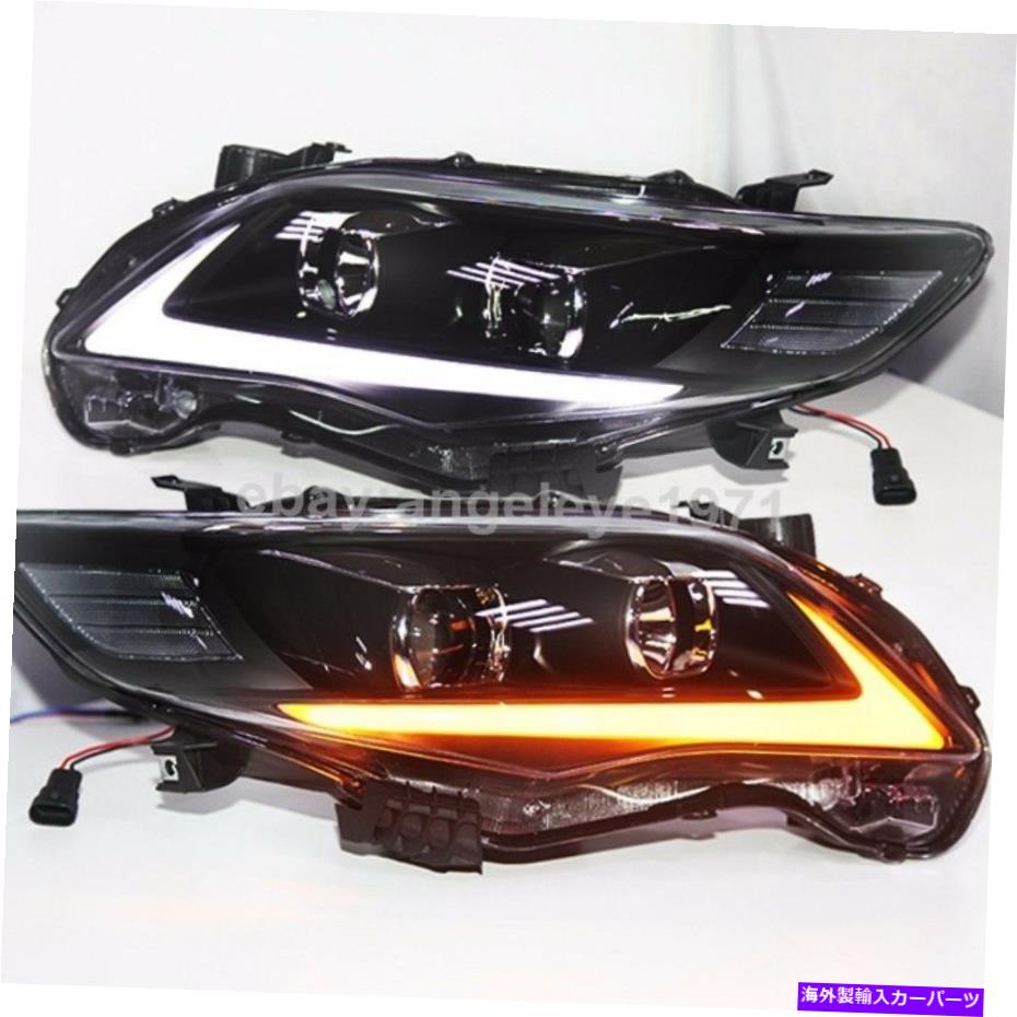 USヘッドライト Corolla Altis LEDストリップヘッドライトのためのレクサススタイルLEDターンライト2011-2013年 Lexus Style For Corolla Altis LED Strip Headlights LED Turn Light 2011-2013 Year【並行輸入品】