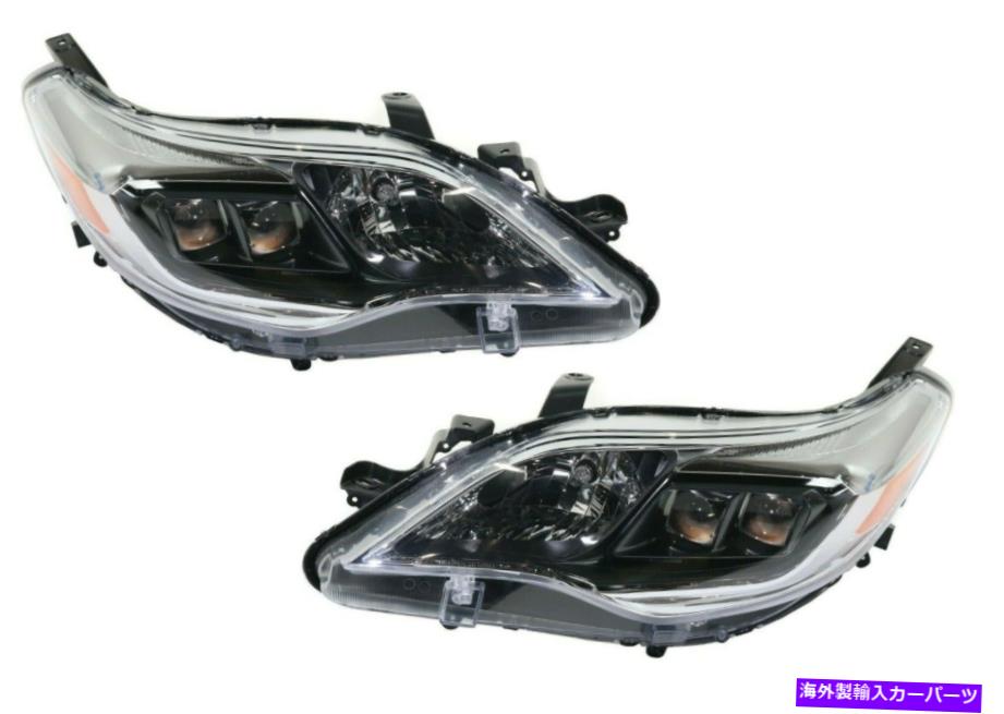 USヘッドライト Toyota Avalon 2016-2018ハロゲンヘッドライトヘッドライトランプW /電球ペア FIT TOYOTA AVALON 2016-2018 HALOGEN HEADLIGHTS HEAD LIGHTS LAMPS W/BULBS PAIR【並行輸入品】