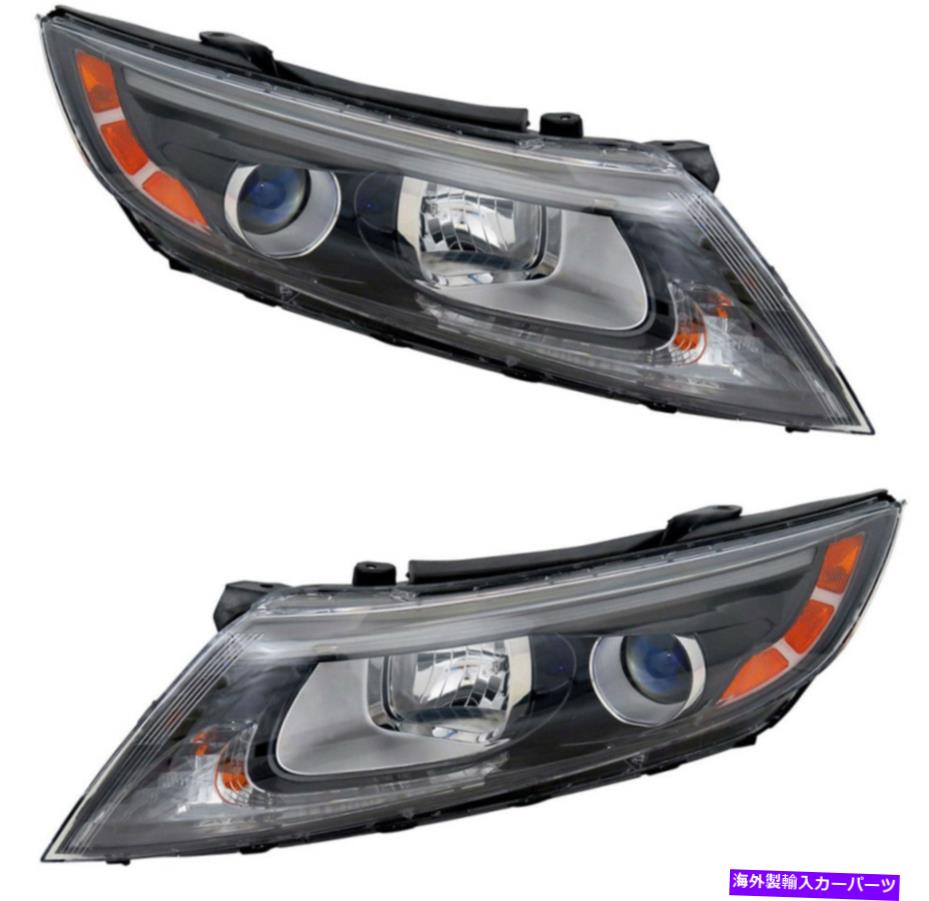 USヘッドライト ヘッドライトヘッドライトアセンブリW /電球新ペア14-15 KIA Optima USA構築 Headlights Headlight Assembly w/Bulb NEW Pair Set for 14-15 Kia Optima USA Built【並行輸入品】|Us Custom Parts Shop USDM