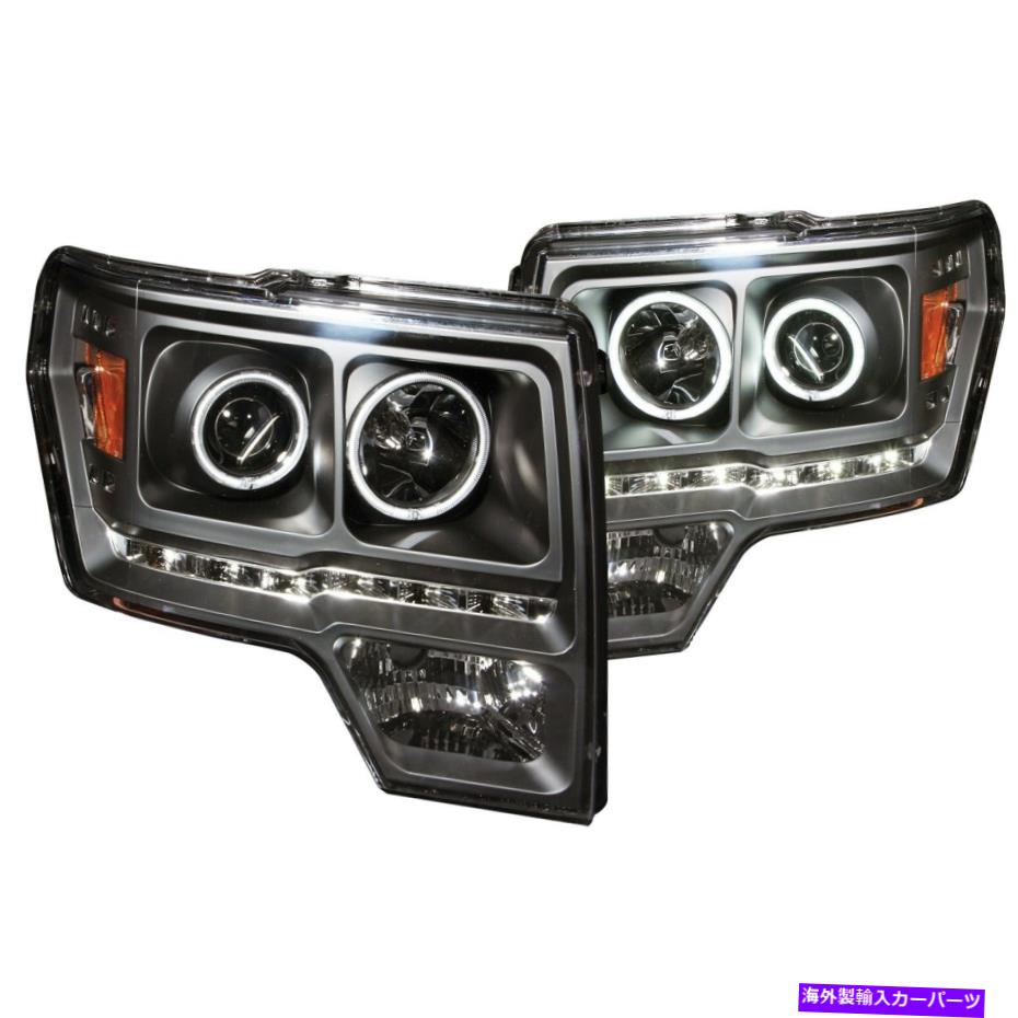 USヘッドライト フィット09-14 F-150:プロジェクターヘッドライトセットW / Halo Anzo USA 111298 Fits 09-14 F-150: Projector Headlight Set w/Halo Anzo USA 111298【並行輸入品】|Us Custom Parts Shop USDM