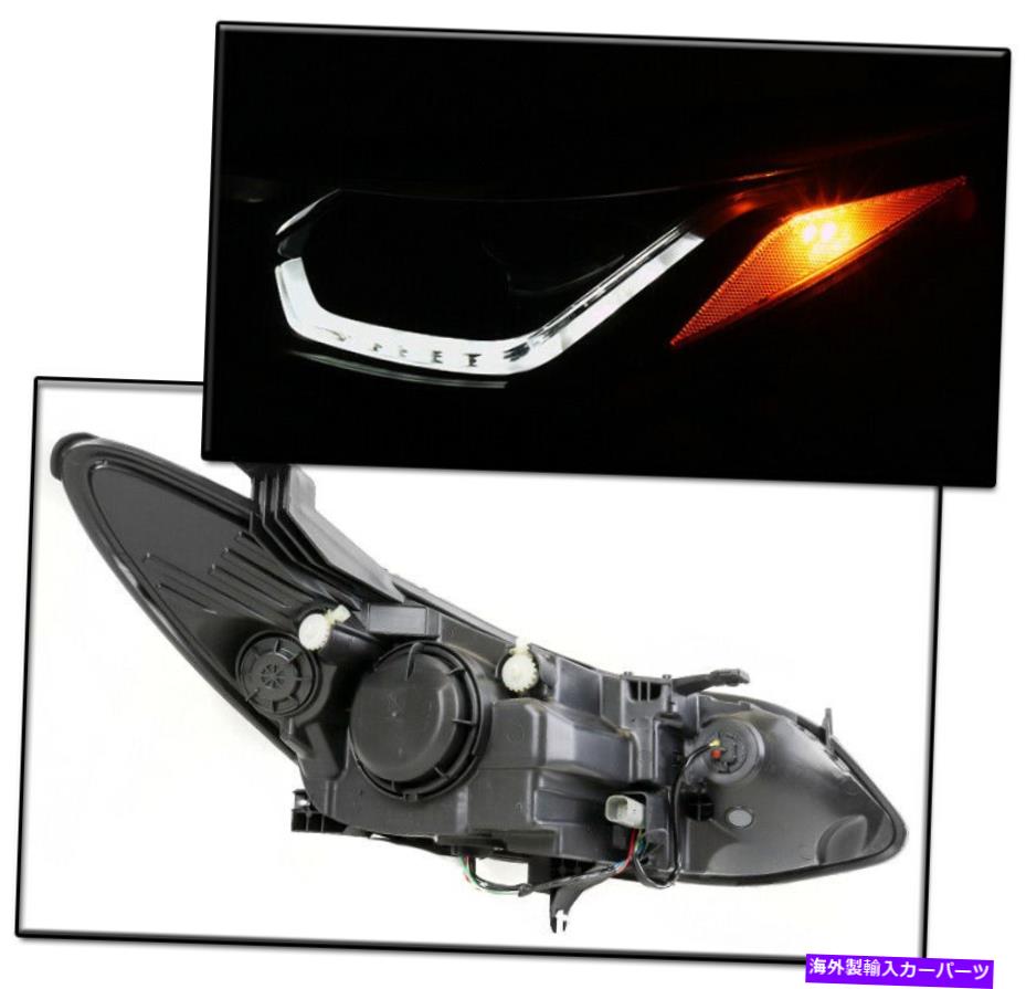 USヘッドライト 16-18シボレークルーズLS LT LEDバープロジェクターヘッドライトヘッドランプランプブラック FOR 16-18 CHEVROLET CRUZE LS LT LED BAR PROJECTOR HEADLIGHTS HEADLAMP LAMP BLACK【並行輸入品】