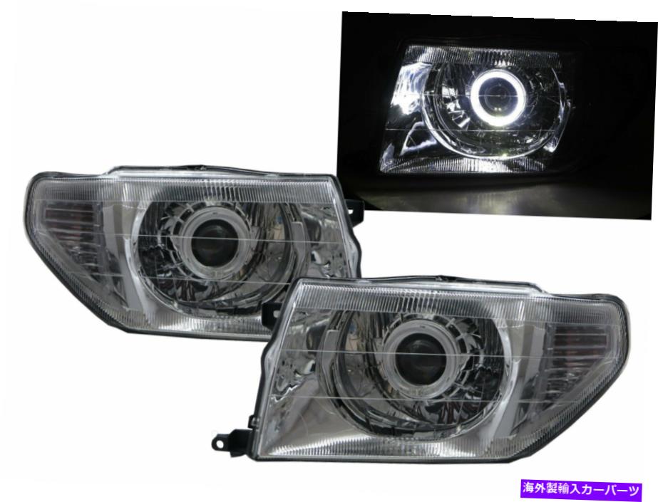 USヘッドライト MONTERO IO 98-15ガイドLED HALOプロジェクターヘッドライトクロム三菱LHD Montero iO 98-15 Guide LED Halo Projector Headlight Chrome for Mitsubishi LHD【並行輸入品】|Us Custom Parts Shop USDM