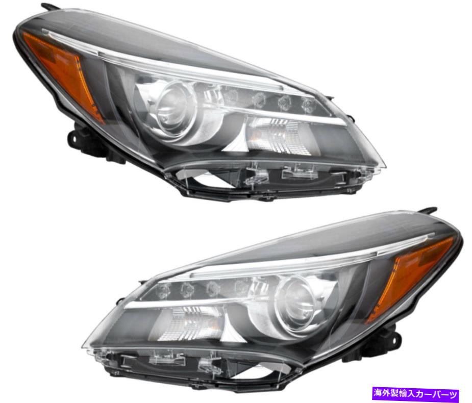 USヘッドライト Halogenヘッドライトヘッドランプ（W / LED DRL）新しいペア15~17トヨタ・ヤリスSE Halogen Headlights Headlamps (w/LED DRL) NEW Pair Set for 15-17 Toyota Yaris SE【並行輸入品】｜Us Custom Parts Shop USDM 81,853円