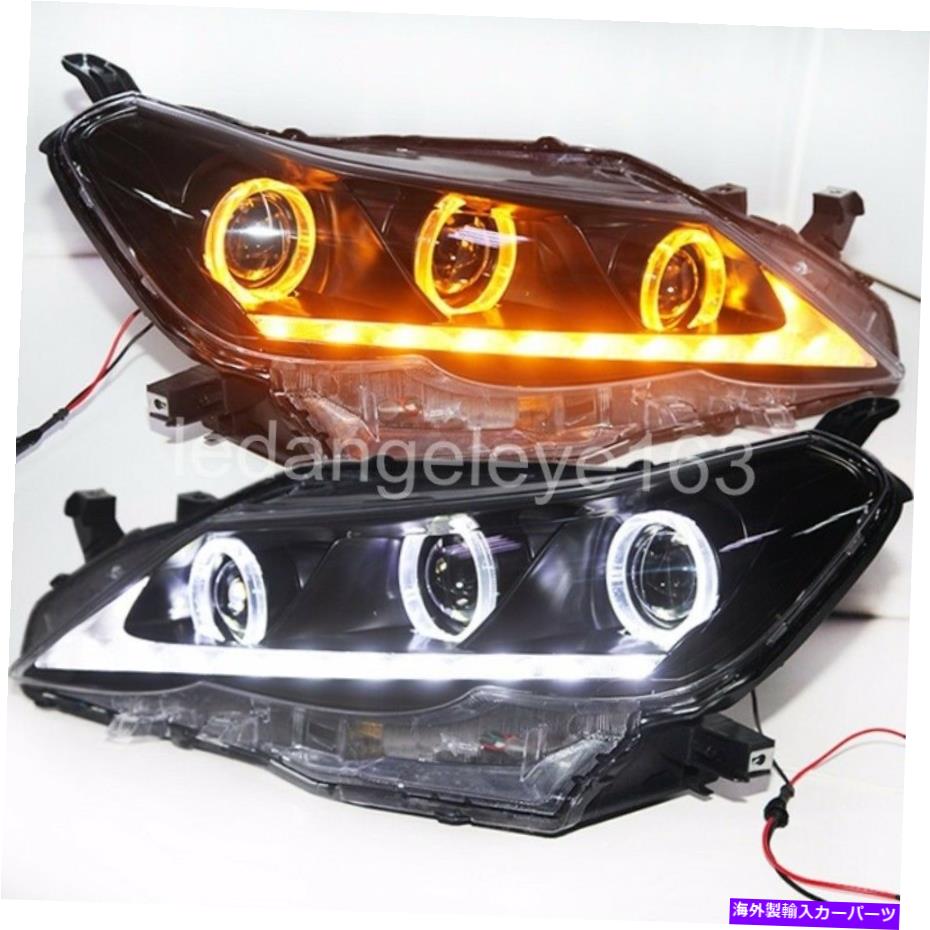 USヘッドライト REIZ VERTIGAマークX 2 LED Angel Eyes Headlights Lamps 2010から2012年JC For REIZ Vertiga Mark X 2 LED Angel Eyes Headlights Lamps 2010 to 2012 year JC【並行輸入品】
