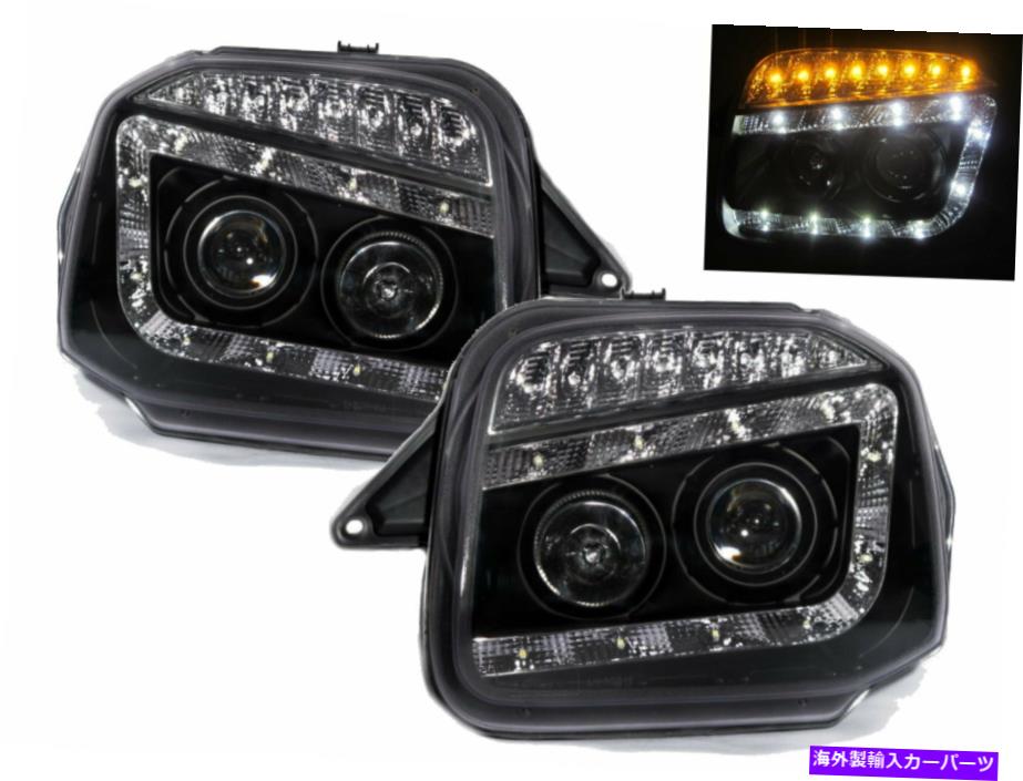 USヘッドライト ジムニー98-18 SUV 2DプロジェクターLED R8ルックヘッドライトブラックシボレーシーボーLHD Jimny 98-18 SUV 2D Projector LED R8Look Headlight Black for CHEVROLET CHEVY LHD【並行輸入品】|Us Custom Parts Shop USDM