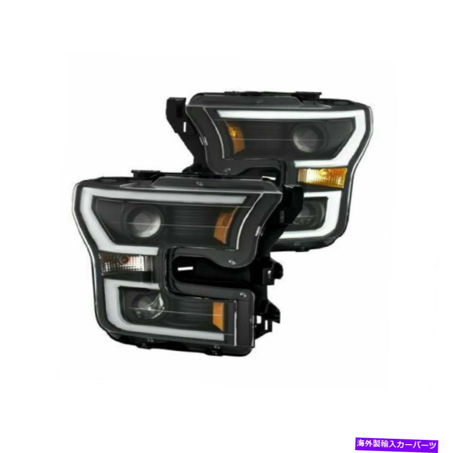 USヘッドライト 15-17フォードF150のためのAnzo 111347プランクスタイルブラック/アンバープロジェクターヘッドライト Anzo 111347 Plank Style Black/Amber Projector Headlights for 15-17 Ford F150【並行輸入品】｜Us Custom Parts Shop USDM