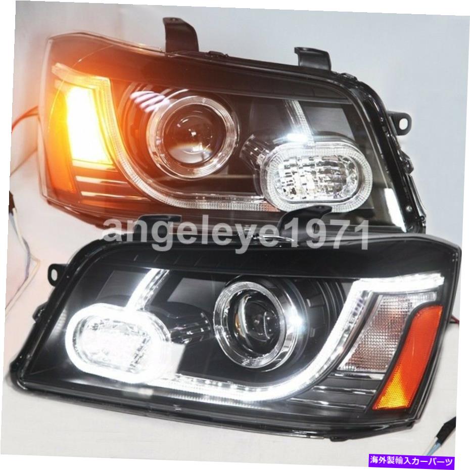 USヘッドライト トヨタハイランダークルガーLEDストリップヘッドライト2001-2007年YZのフロントランプ Front Lamps for Toyota Highlander Kluger LED Strip Headlights 2001-2007 year YZ【並行輸入品】