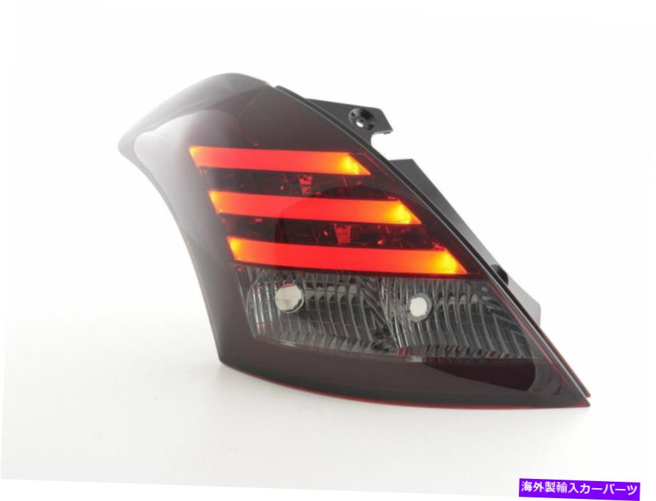 USヘッドライト スズキスーツのスポーツ2011-の赤い黒のLEDライトバーライトテールリアライト - RED black LED lightbar light tail rear lights for Suzuki Swift Sport 2011-【並行輸入品】