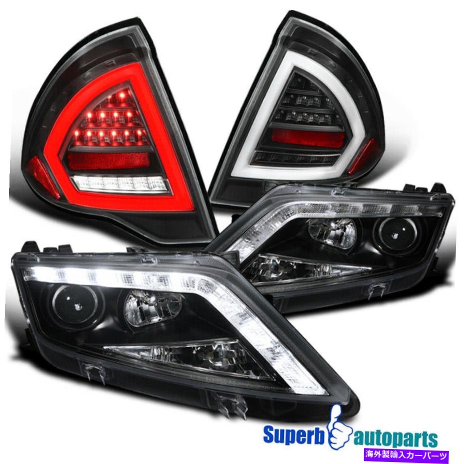 USヘッドライト 2010-2012フュージョンブラックLED DRLプロジェクターヘッドライト+ LEDテールライト For 2010-2012 Fusion Black LED DRL Projector Headlights+LED Tail Lights【並行輸入品】｜Us Custom Parts Shop USDM