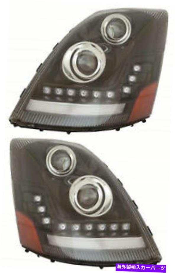 USヘッドライト 2004-2017 Volvo VNシリーズヘッドライトドライバの左サイド For 2004-2017 volvo vn series Headlight Driver Left Side【並行輸入品】