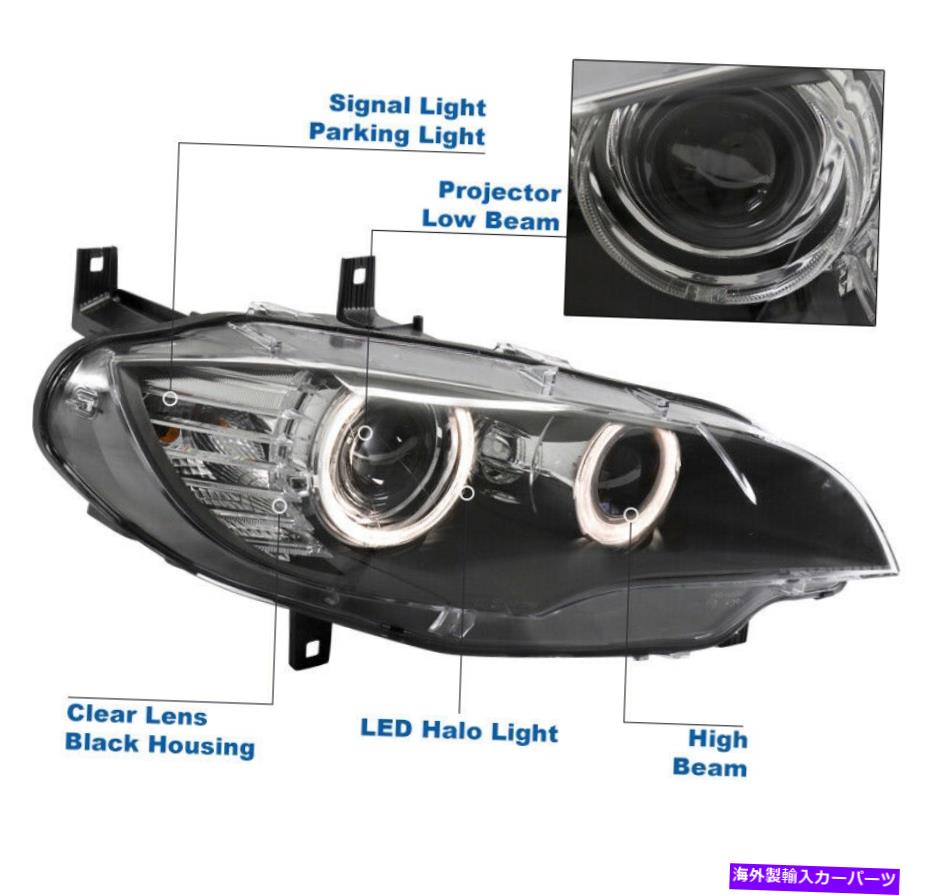 USヘッドライト 2011-2014 BMW X6 E71 HID Xenon W / AFSブラックプロジェクターヘッドライト旅客RH For 2011-2014 BMW X6 E71 HID Xenon w/AFS Black Projector Headlight Passenger RH【並行輸入品】 84,237円