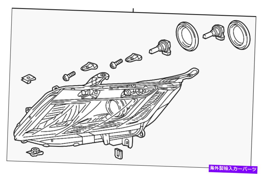 USヘッドライト 本物のホンダヘッドライトアセンブリL 33150-THR-A11 Genuine Honda Headlight Assembly L 33150-THR-A11【並行輸入品】