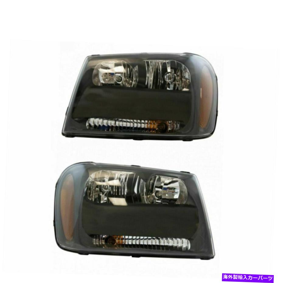 USヘッドライト ヘッドライトヘッドランプLH&RHペアセットフィット06-09 TRAILBLAZER 06 TRAILBLAZER EXT Headlights Headlamps LH & RH Pair Set Fits 06-09 Trailblazer 06 Trailblazer EXT【並行輸入品】