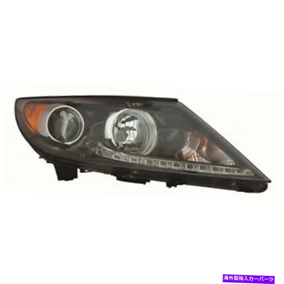 USヘッドライト ヘッドライト右助手席側ヘッドランプW / LED DRLは2013-2016 Kia Sportageにフィット Headlight Right Passenger Side Headlamp w/LED DRLs Fits 2013-2016 Kia Sportage【並行輸入品】