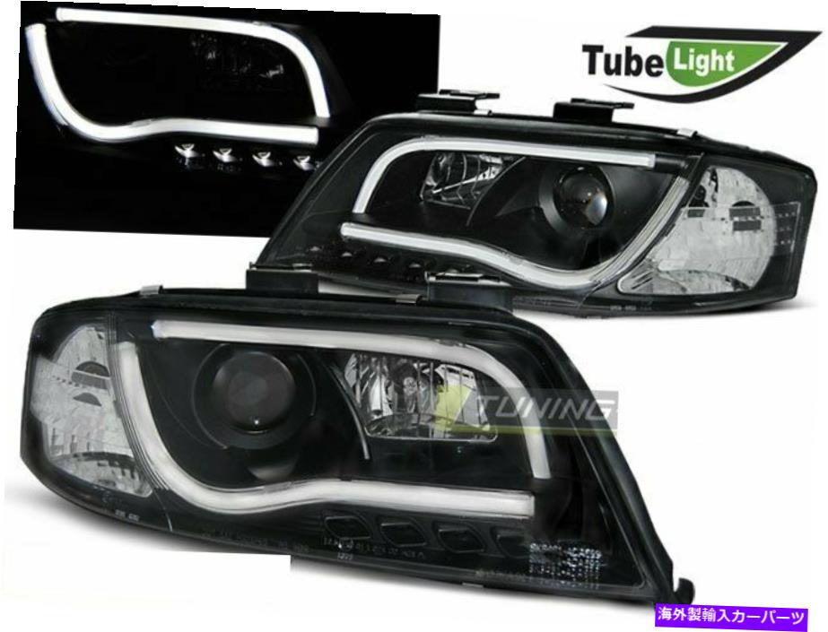 USヘッドライト ヘッドライトLED LTIライトチューブAudi A6 C5 4B FL 01-04ブラックFreeship US LP Headlights LED LTI LIGHT TUBE Inside AUDI A6 C5 4B FL 01-04 Black FreeShip US LP【並行輸入品】