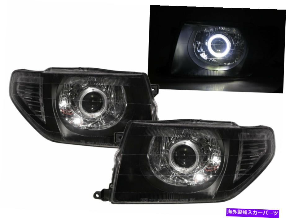 【楽天市場】USヘッドライト Mitsubishi LHDのためのPajero IO 9815ガイドLED AngelEye