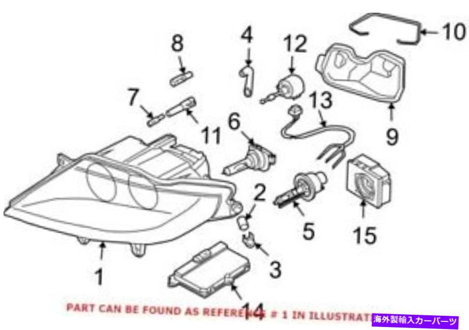 USヘッドライト BMWのための本物のOEMヘッドライト63127165677 Genuine OEM Headlight for BMW 63127165677【並行輸入品】
