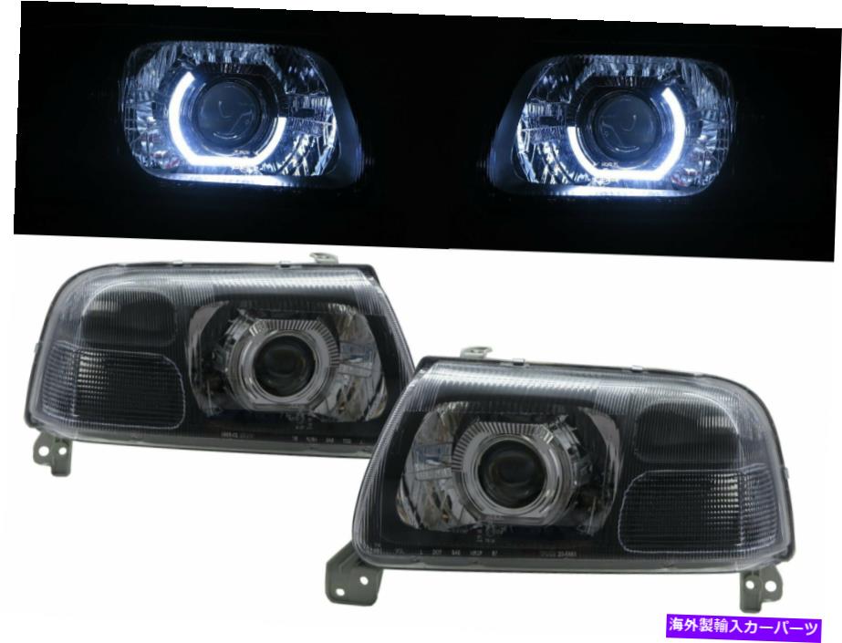 USヘッドライト ESCUDO XL-7 MK1 1998-2005 SUV UBARプロジェクターヘッドライトブラックLHD Escudo XL-7 MK1 1998-2005 SUV Ubar Projector Headlight Black for SUZUKI LHD【並行輸入品】