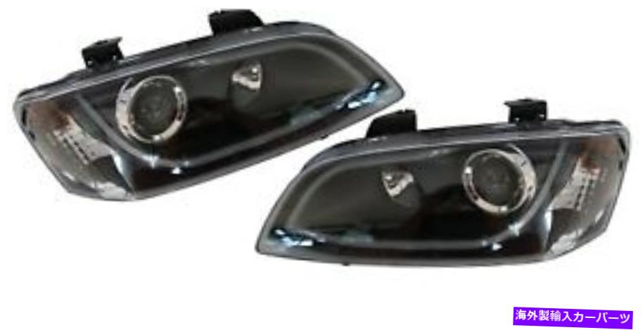 USヘッドライト ブラックプロジェクターLEDパフォーマンスヘッドライトスーツホールデンVE Commodore 2006-2010 Black Projector LED Performance Headlights suit Holden VE Commodore 2006-2010【並行輸入品】