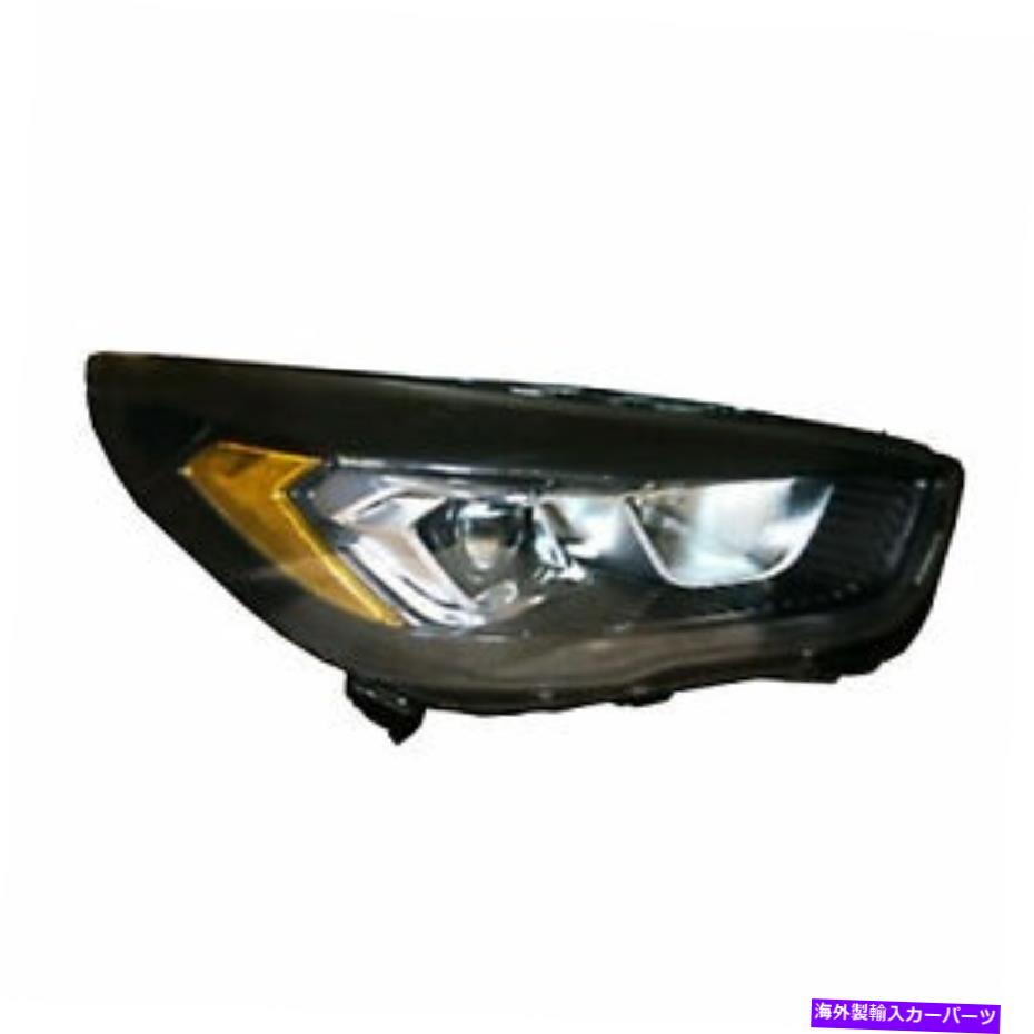 USヘッドライト 乗客の右RHヘッドランプアセンブリハロゲンブラックフィット2017 2019 2019フォードエスケープ Passenger Right RH Headlamp Assembly Halogen Black fits 2017 2019 Ford Escape【並行輸入品】