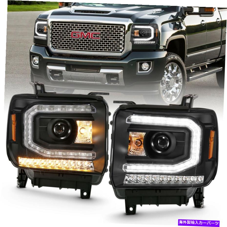 USヘッドライト フィット16-19 Sierra 1500：プロジェクターヘッドライトセットAnzo USA 111485 Fits 16-19 Sierra 1500: Projector Headlight Set Anzo USA 111485【並行輸入品】