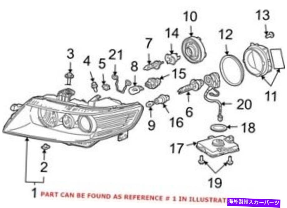 USヘッドライト Acura 33101-Sec-A62用純正OEM右ヘッドライトアセンブリ Genuine OEM Right Headlight Assembly for Acura 33101-SEC-A62【並行輸入品】