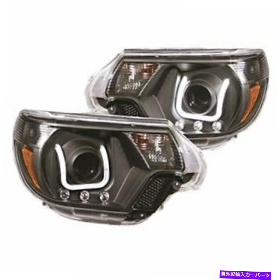 USヘッドライト 2012-2015 Tacoma ProjectorヘッドライトW / U-BARブラック用ANZO（111290） ANZO (111290) for 2012-2015 Tacoma Projector Headlights w/ U-Bar Black【並行輸入品】 82,647円