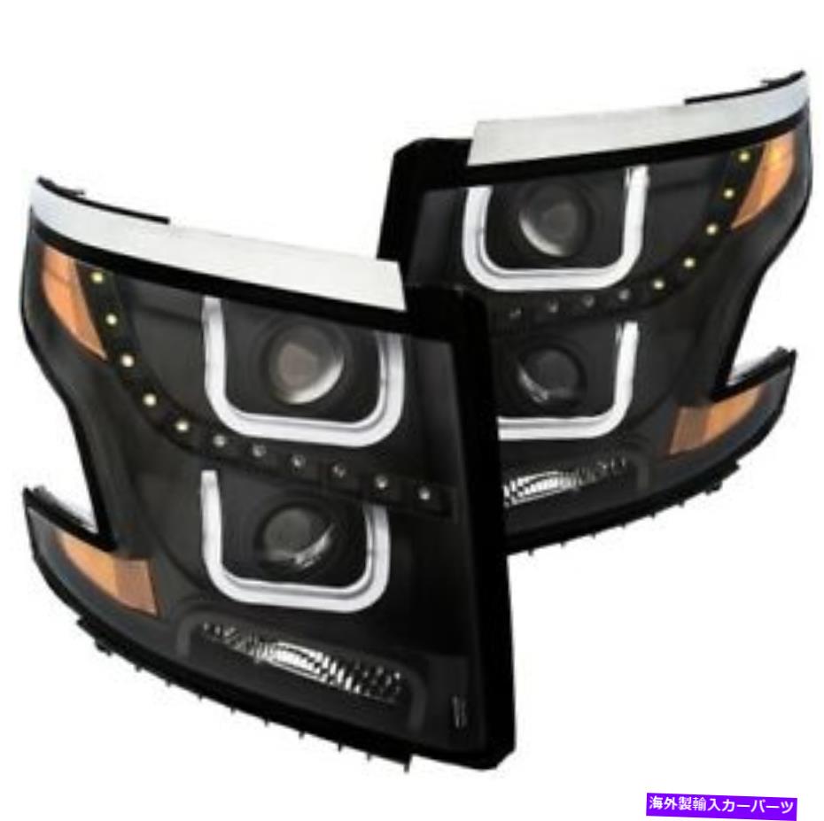USヘッドライト ANZO 111340プロジェクターヘッドライトセット15-19シボレータホのためのu-bar Anzo 111340 Projector Headlight Set Amber 2pc w/U-Bar For 15-19 Chevy Tahoe NEW【並行輸入品】