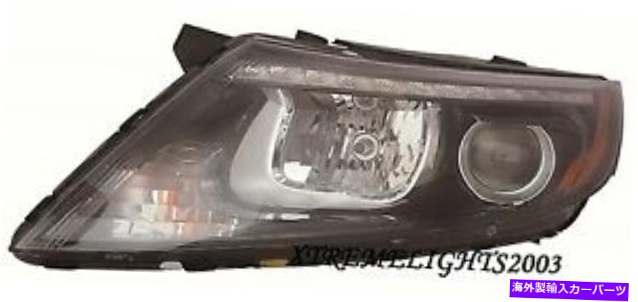 USヘッドライト KIA Optima 2014-2015左ドライバーHIDヘッドライトヘッドライトフロントランプW / DRL FITS KIA OPTIMA 2014-2015 LEFT DRIVER HID HEADLIGHT HEAD LIGHT FRONT LAMP W/DRL【並行輸入品】