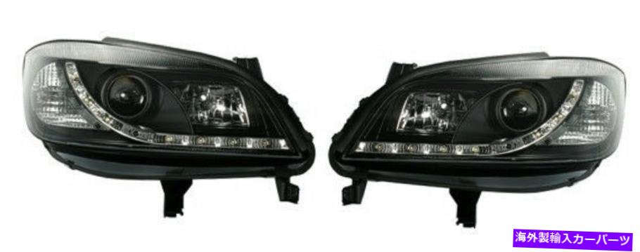 USヘッドライト Opel Zafira A 99-05のためのLed Daytime DRLでセットされた黒のクリアフィニッシュヘッドライト black clear finish Headlights set with LED Daytime DRL for OPEL ZAFIRA A 99-05【並行輸入品】｜Us Custom Parts Shop USDM