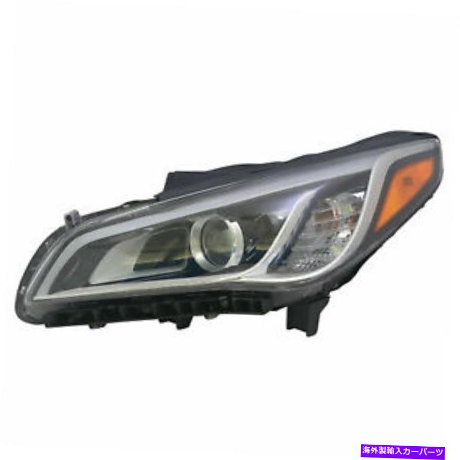 USヘッドライト 2015年2016年Hy Sonata HIDヘッドライト左の運転手側にフィット 2015 2016 Fits For HY Sonata HID Headlight Left Driver Side【並行輸入品】