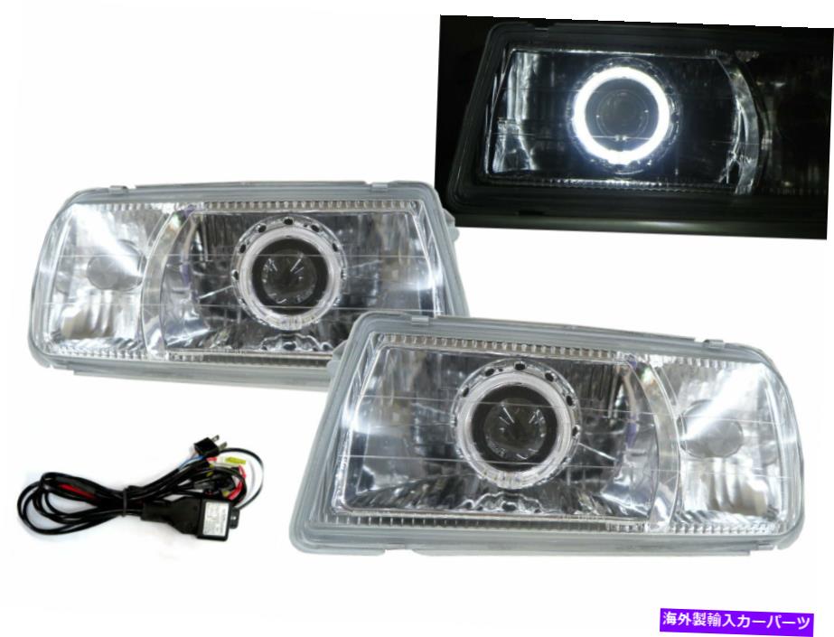 USヘッドライト トラッカー1988-1998コンバーチブル2DガイドLED Halo Headlight Chrome V2 Geo LHD Tracker 1988-1998 Convertible 2D Guide LED Halo Headlight Chrome V2 for GEO LHD【並行輸入品】|Us Custom Parts Shop USDM