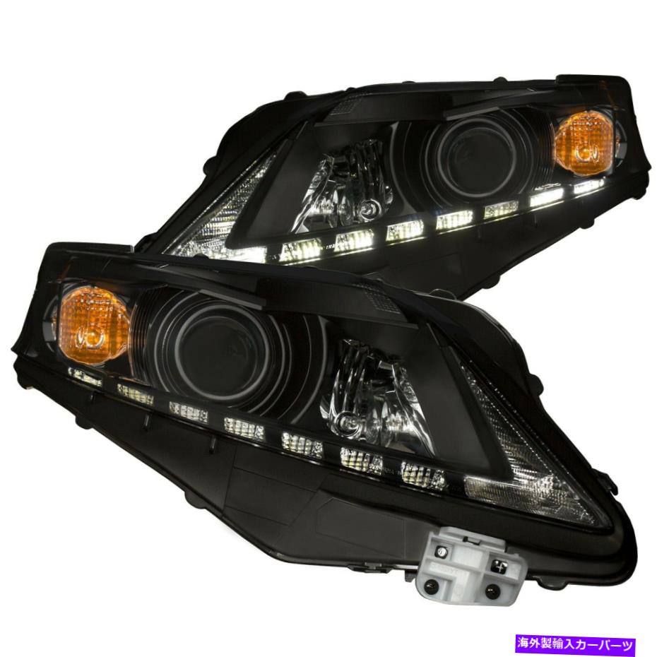 USヘッドライト 10-12フィットLEXUS RX350ヘッドライト左右ペアW /クリアレンズ＆ブラック 10-12 Fits Lexus RX350 Headlights Left & Right Pair w/ Clear Lens & Black【並行輸入品】