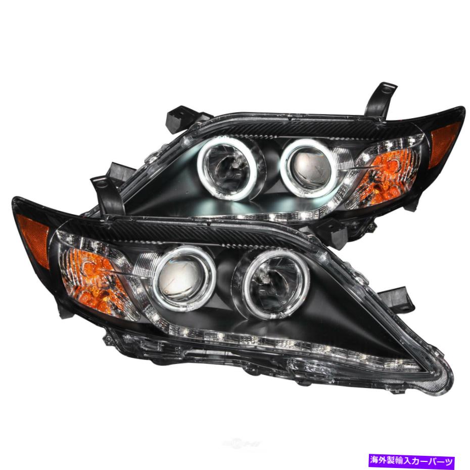 USヘッドライト ハロークリアレンズブラックアナゾ121442付ヘッドライトアセンブリプロジェクター Headlight Assembly-Projector with halo Clear Lens Black Anzo 121442【並行輸入品】