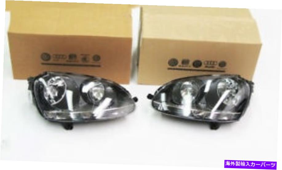 USヘッドライト 06-09 VW Volkswagen GLI MK5＆05-10 Jetta MK5暗いヘッドランプセットハロゲンOEM 06-09 VW Volkswagen GLI MK5 & 05-10 Jetta MK5 Darkened Headlamps Set HALOGEN OEM【並行輸入品】｜Us Custom Parts Shop USDM