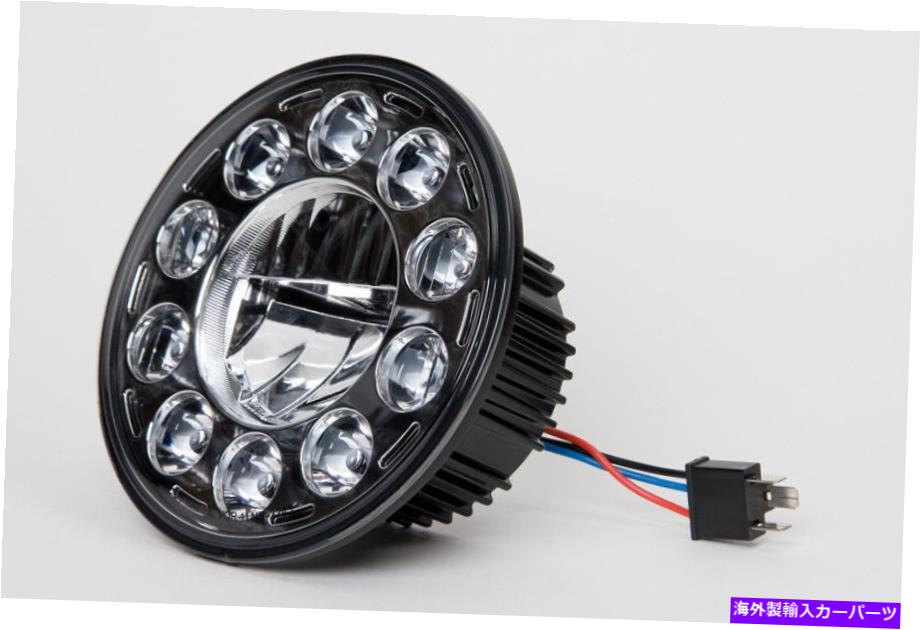 USヘッドライト Nokya H6024 LEDシールビームヘッドランプ7 'ラウンドLED変換キット - ブラックNOK2236 Nokya H6024 LED Sealed Beam Headlamp 7' Round LED Conversion Kit - Black NOK2236【並行輸入品】