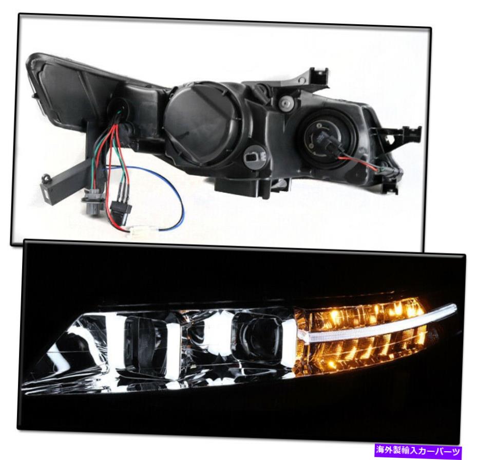 USヘッドライト 2004-2008 Acura TL Chrome SetプロジェクターLEDバーヘッドライトランプW /信号DRL FOR 2004-2008 ACURA TL CHROME SET PROJECTOR LED BAR HEADLIGHTS LAMP W/SIGNAL DRL【並行輸入品】｜Us Custom Parts Shop USDM