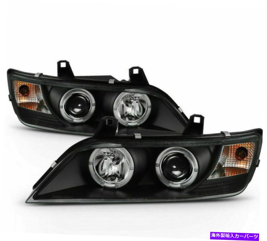 USヘッドライト 1996 - 2002年BMW Z3 LED Haloブラックヘッドライトヘッドランプ右+左セットペア For 1996-2002 BMW Z3 LED HALO Black HeadLights HeadLamps Right+Left set pair【並行輸入品】