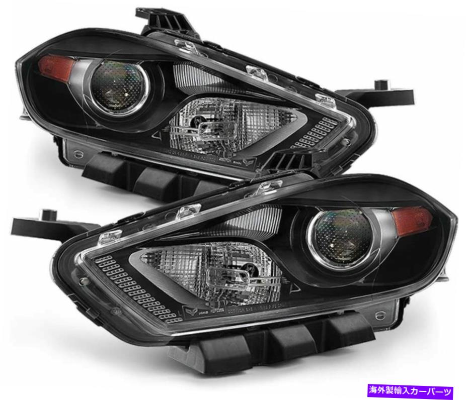 USヘッドライト 2013-2016 Dodge Dart Black Halogenヘッドライトヘッドランプの取り替えRH LH For 2013-2016 Dodge Dart Black Halogen HeadLights HeadLamps Replacement RH LH【並行輸入品】|Us Custom Parts Shop USDM