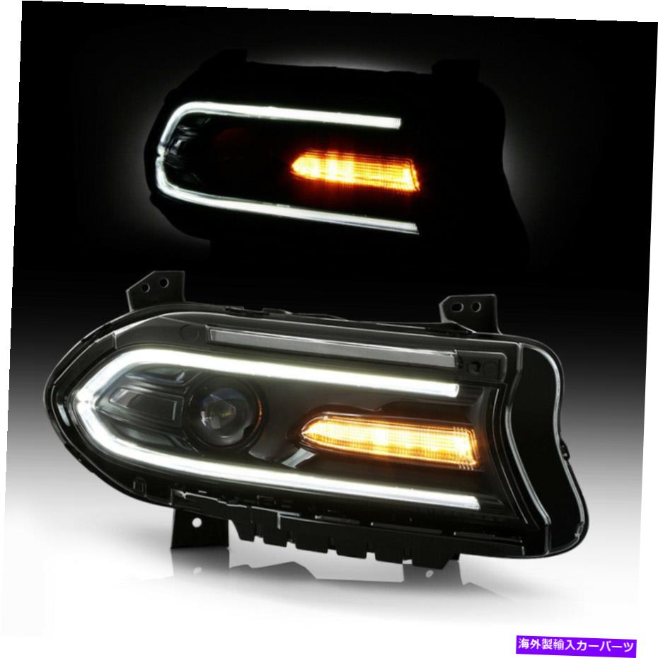 USヘッドライト フィット15-18ダッジ充電器助手席側Bi-Xenon DRLプロジェクターヘッドライト権利 Fit 15-18 Dodge Charger Passenger Side Bi-Xenon DRL Projector Headlight Right【並行輸入品】｜Us Custom Parts Shop USDM 85,826円