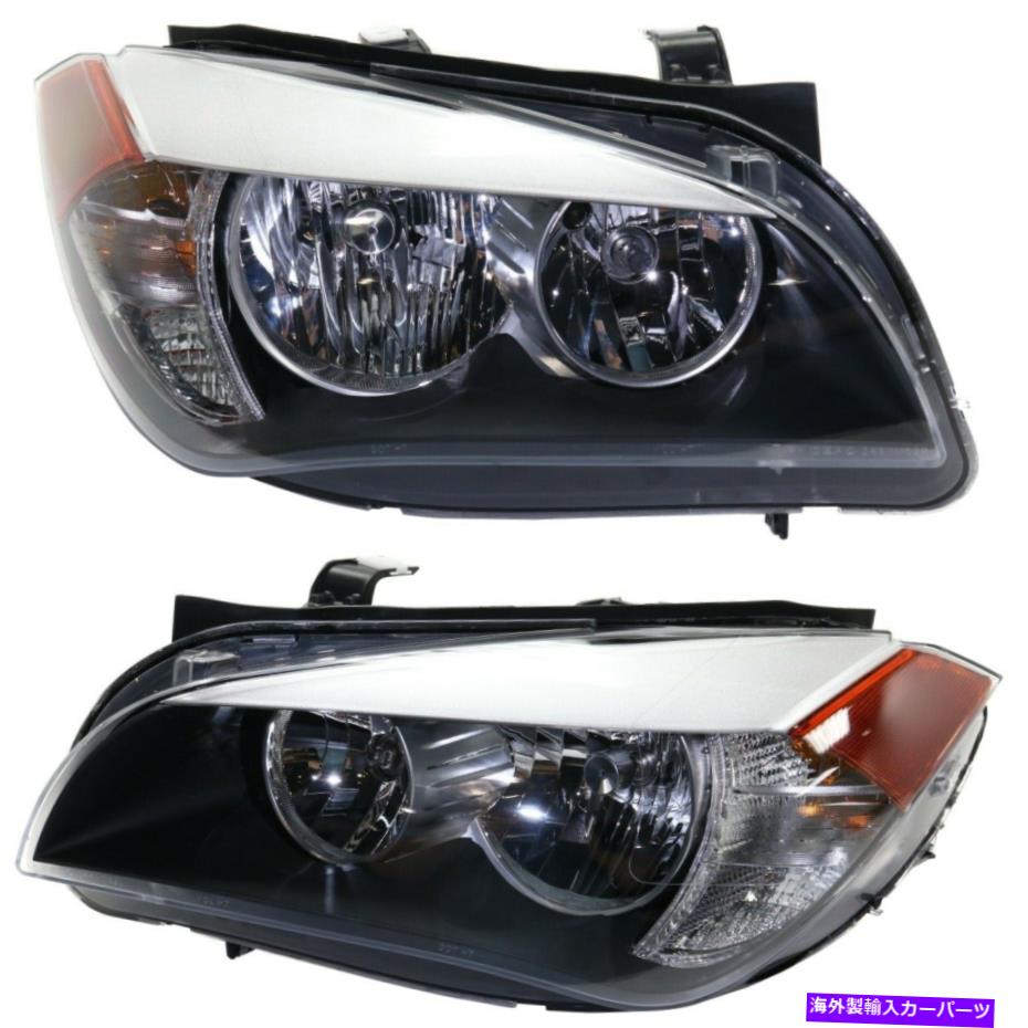 USヘッドライト 2013-2015 BMW X1左右のw /電球のペアのためのハロゲンヘッドライトセット Halogen Headlight Set For 2013-2015 BMW X1 Left & Right w/ Bulb(s) Pair【並行輸入品】