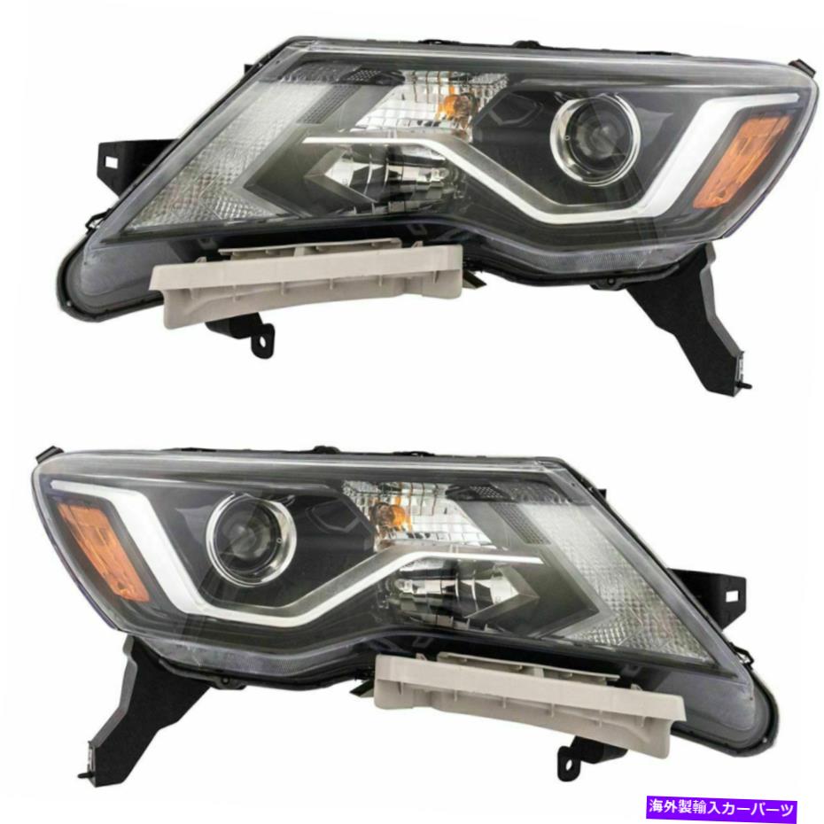 USヘッドライト Pathfinder 2017 2018 2019 2019年ヘッドライトハロゲン右下セットのフィット FITS FOR PATHFINDER 2017 2018 2019 HEADLIGHT HALOGEN RIGHT & LEFT PAIR SET【並行輸入品】