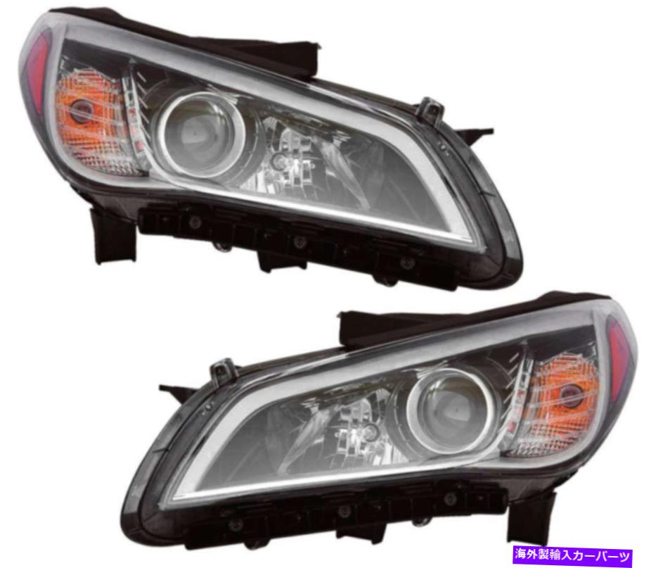 USヘッドライト 2015年2016年2016年2017年のHyundai Sonataのハロゲンヘッドランプヘッドライトアセンブリペア Halogen Headlamps Headlight Assembly Pair Set for 2015 2016 2017 Hyundai Sonata【並行輸入品】
