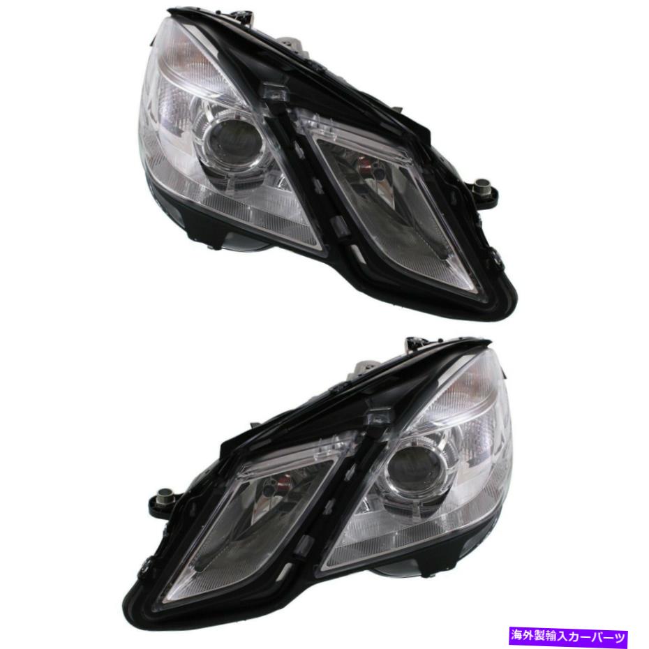 USヘッドライト メルセデスベンツ電子クラスのための2のハロゲンヘッドライトヘッドランプLH Rhキットペアセット Halogen Headlight Headlamp LH RH Kit Pair Set of 2 for Mercedes Benz E-Class New【並行輸入品】