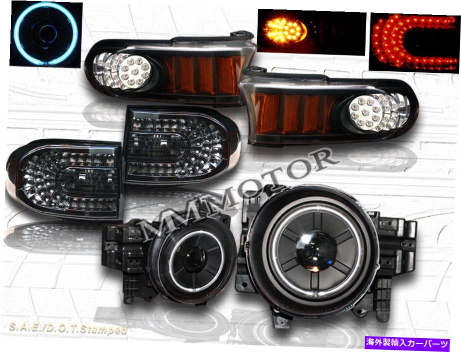 USヘッドライト 07-14トヨタFJ CRUISERプロジェクターヘッドライトCCFL + LEDバンパー＆テールライト6PC 07-14 Toyota FJ Cruiser Projector Headlights CCFL + LED Bumper & Tail Lights 6pc【並行輸入品】